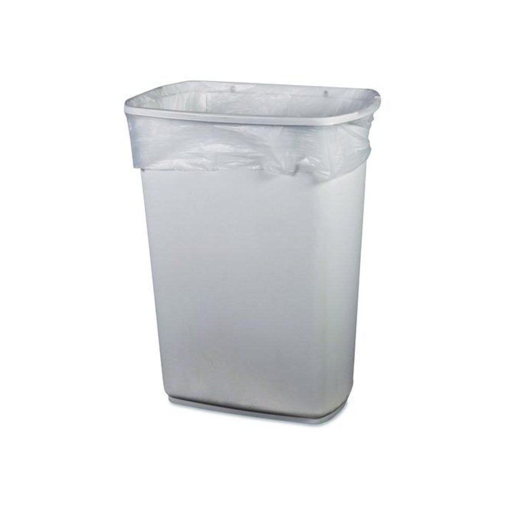 Linear Low-Density Can Liners, 56 gal, 1.1 mil, 43" x 47", Clear, 100/Carton. Picture 5