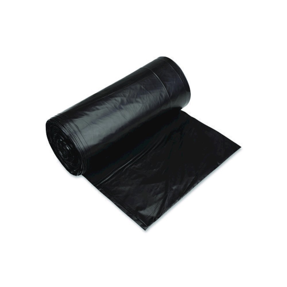 Eco Strong Can Liners, 60 gal, 1.35 mil, 38" x 58", Black, Perforated Roll, 100/Carton. Picture 5