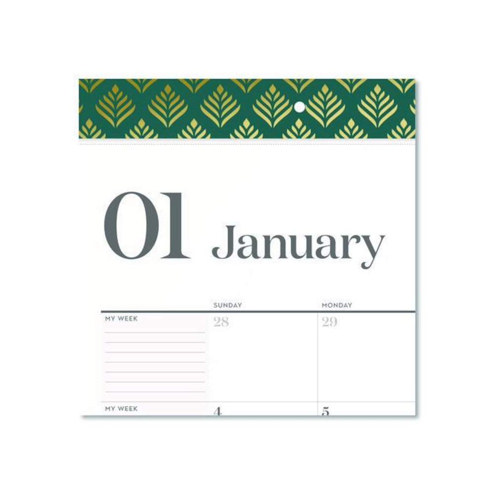 WorkStyle Monthly Desk Pad Calendar, 21.75 x 17, White Sheets, Teal Headband/Clear Corners, 12-Month (Jan-Dec): 2026. Picture 2