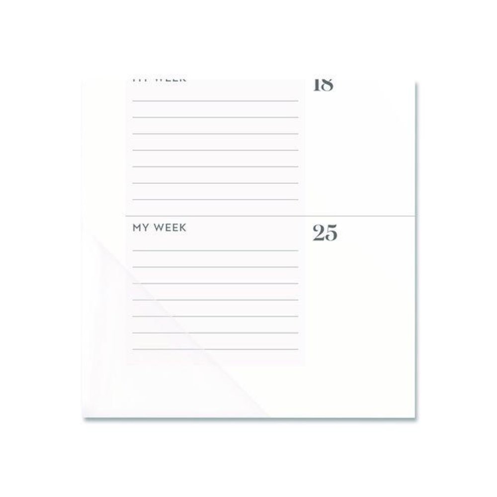 WorkStyle Monthly Desk Pad Calendar, 21.75 x 17, White Sheets, Teal Headband/Clear Corners, 12-Month (Jan-Dec): 2026. Picture 4