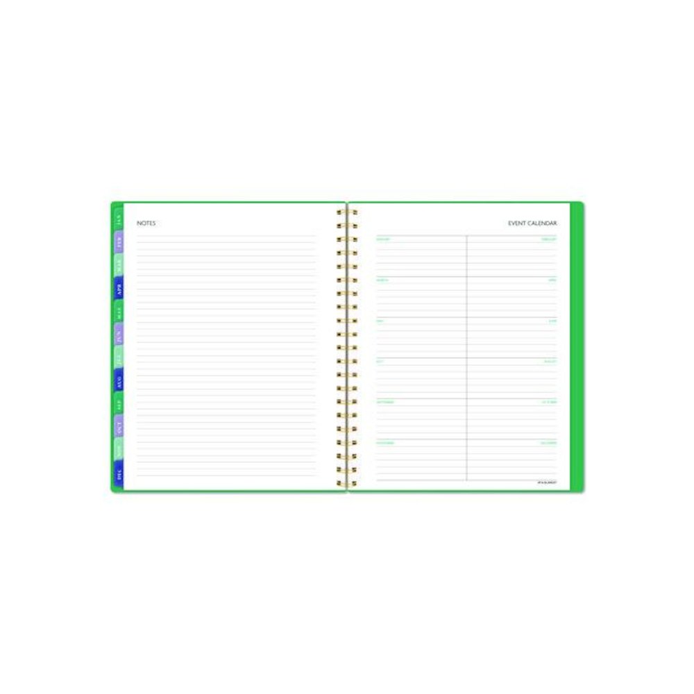 Badge Geo Weekly/Monthly Planner, 11 x 8.5, Green Cover, 13-Month (Jan-Jan): 2026. Picture 6