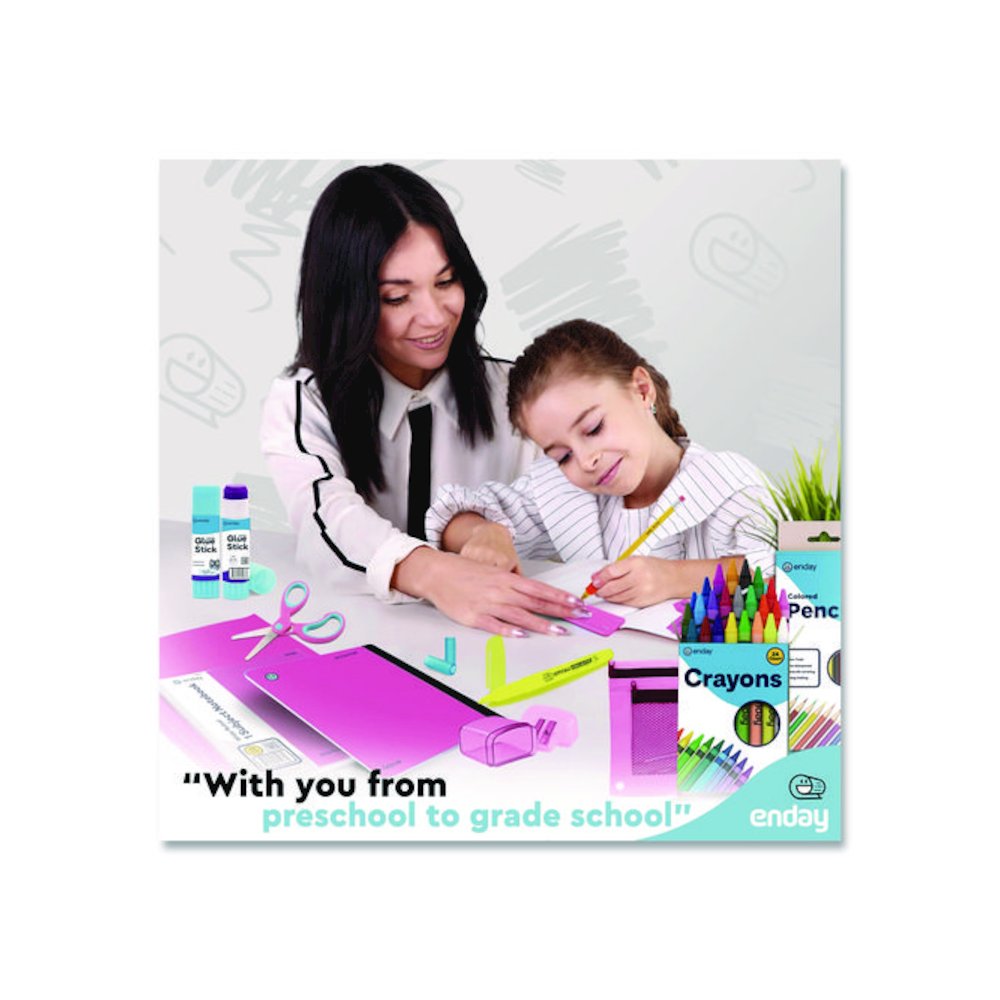 Back to School Supplies Kit for Grades K-5, Pink. Picture 5