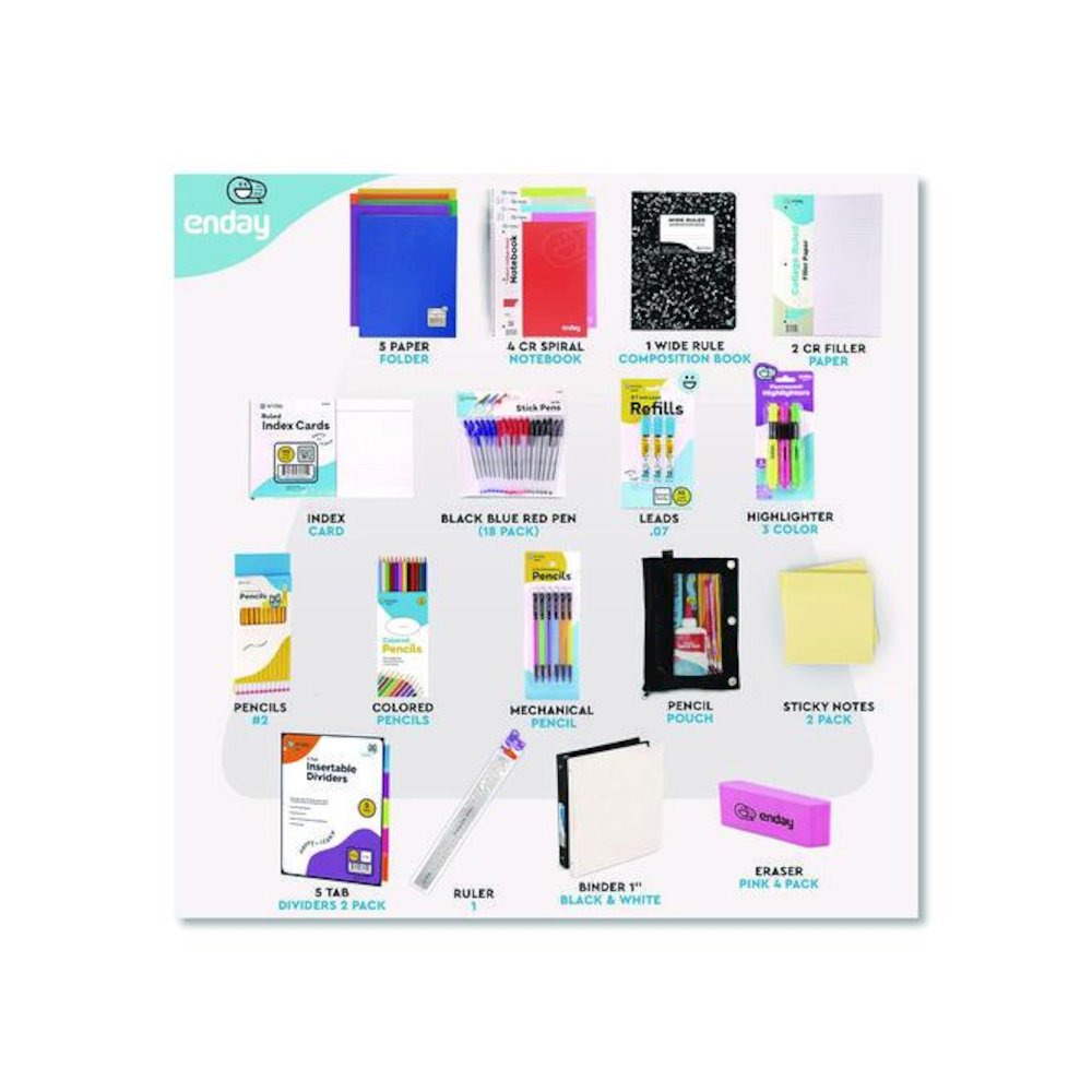 Back to School Supplies Kit for High School/College. Picture 2