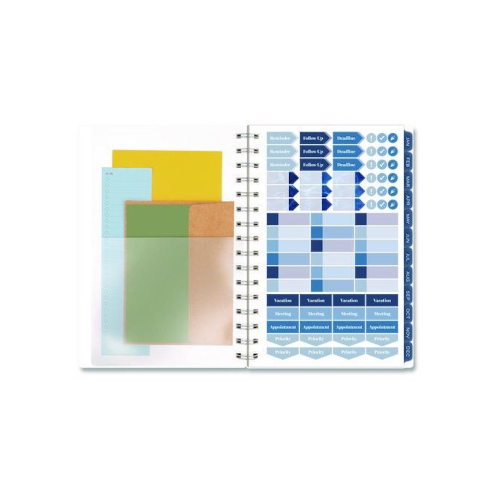 Abyss Weekly/Monthly Planner, 8.5 x 5.5, Water-Inspired Artwork, Blue Cover, 12-Month(Jan-Dec): 2026. Picture 5