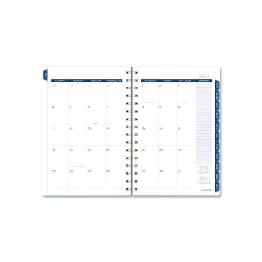 Abyss Weekly/Monthly Planner, 8.5 x 5.5, Water-Inspired Artwork, Blue Cover, 12-Month(Jan-Dec): 2026. Picture 3