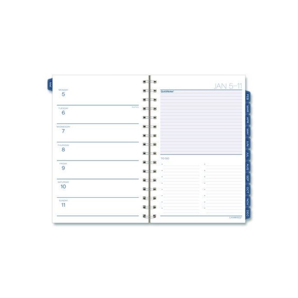 Abyss Weekly/Monthly Planner, 8.5 x 5.5, Water-Inspired Artwork, Blue Cover, 12-Month(Jan-Dec): 2026. Picture 2