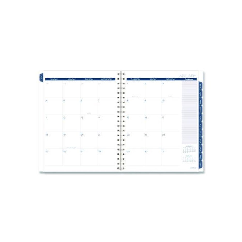 Abyss Weekly/Monthly Planner, 11 x 8.5, Water-Inspired Artwork, Blue Cover, 12-Month (Jan-Dec): 2026. Picture 3