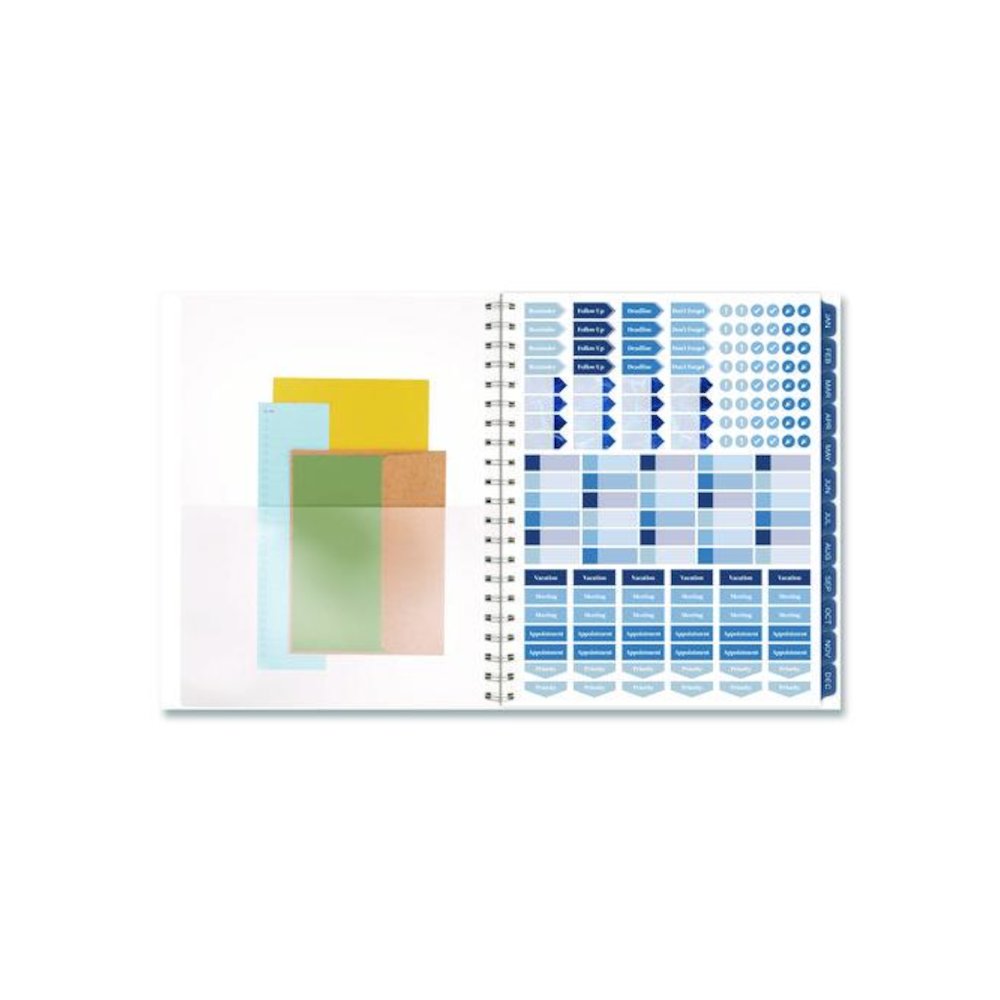 Abyss Weekly/Monthly Planner, 11 x 8.5, Water-Inspired Artwork, Blue Cover, 12-Month (Jan-Dec): 2026. Picture 5