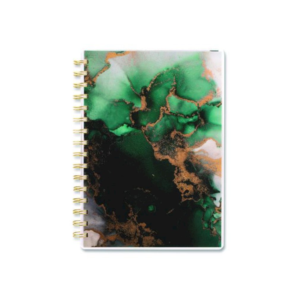 Emerald Isle Weekly/Monthly Planner, 8.5 x 5.5, Green Marbled Cover, 12-Month (Jan-Dec): 2026. Picture 4