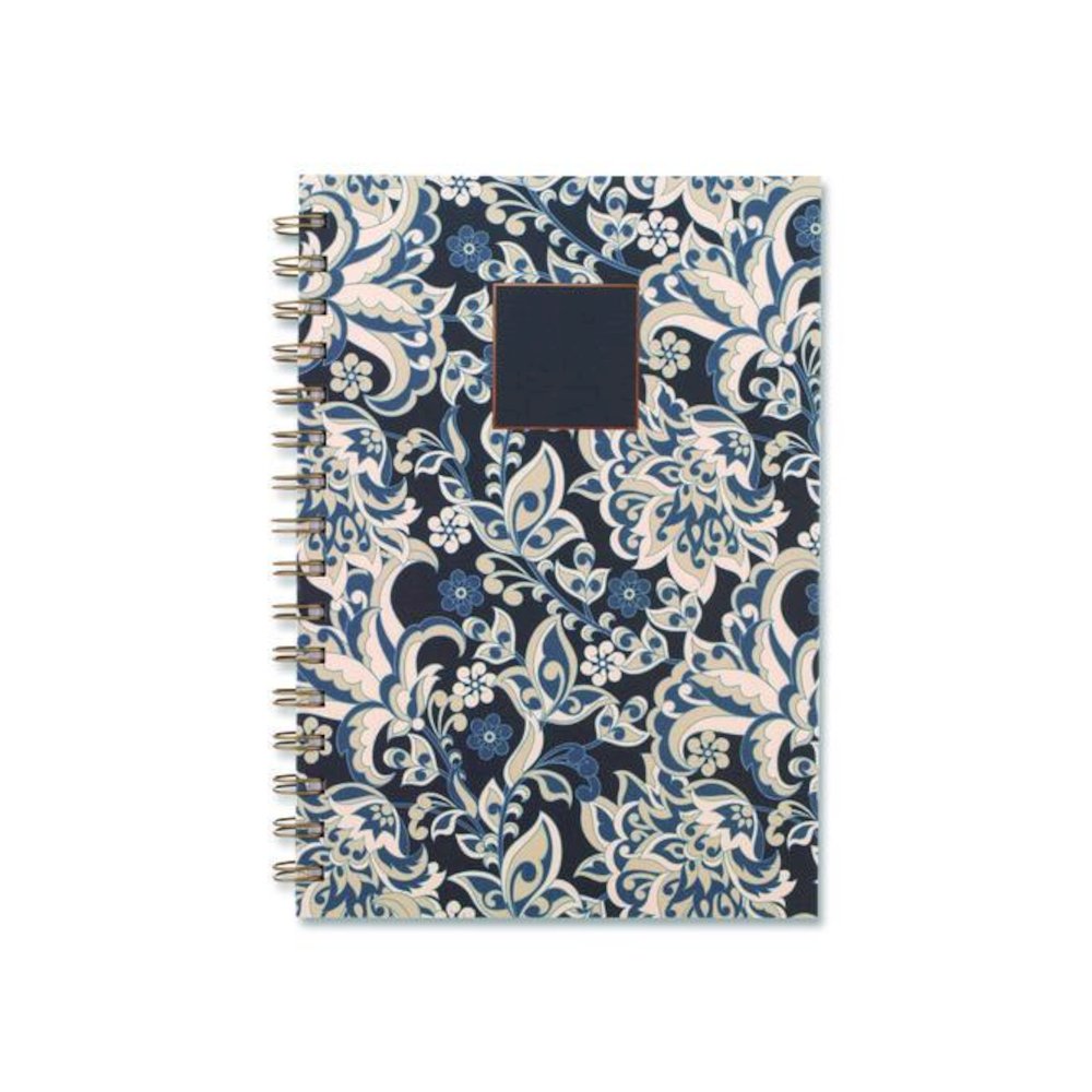 Elizabeth Weekly/Monthly Planner, 8.5 x 5.5, Floral Artwork, Blue Cover, 12-Month (Jan-Dec): 2026. Picture 4