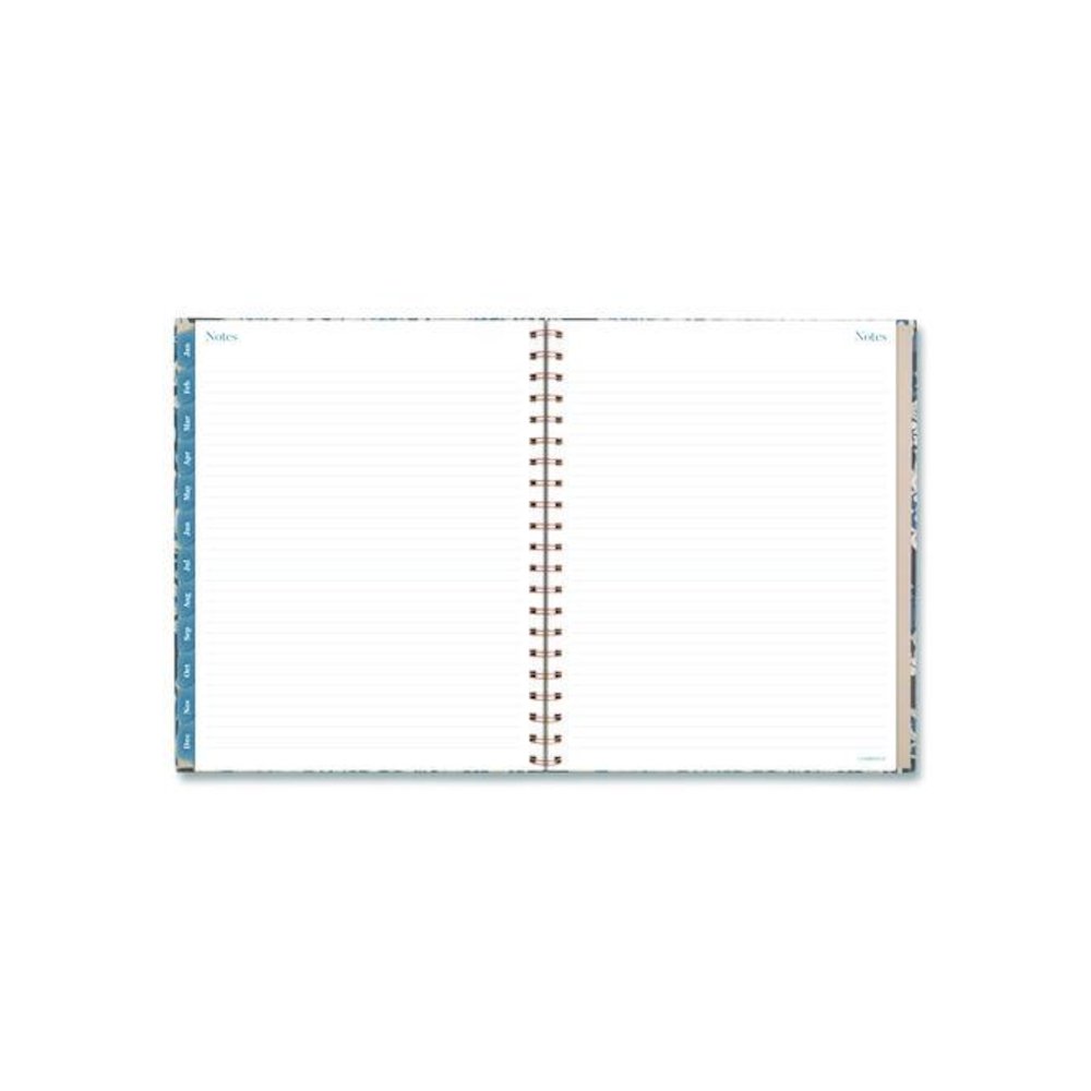 Elizabeth Weekly/Monthly Planner, 11 x 8.5, Floral Artwork, Blue Cover, 12-Month  (Jan-Dec): 2026. Picture 6