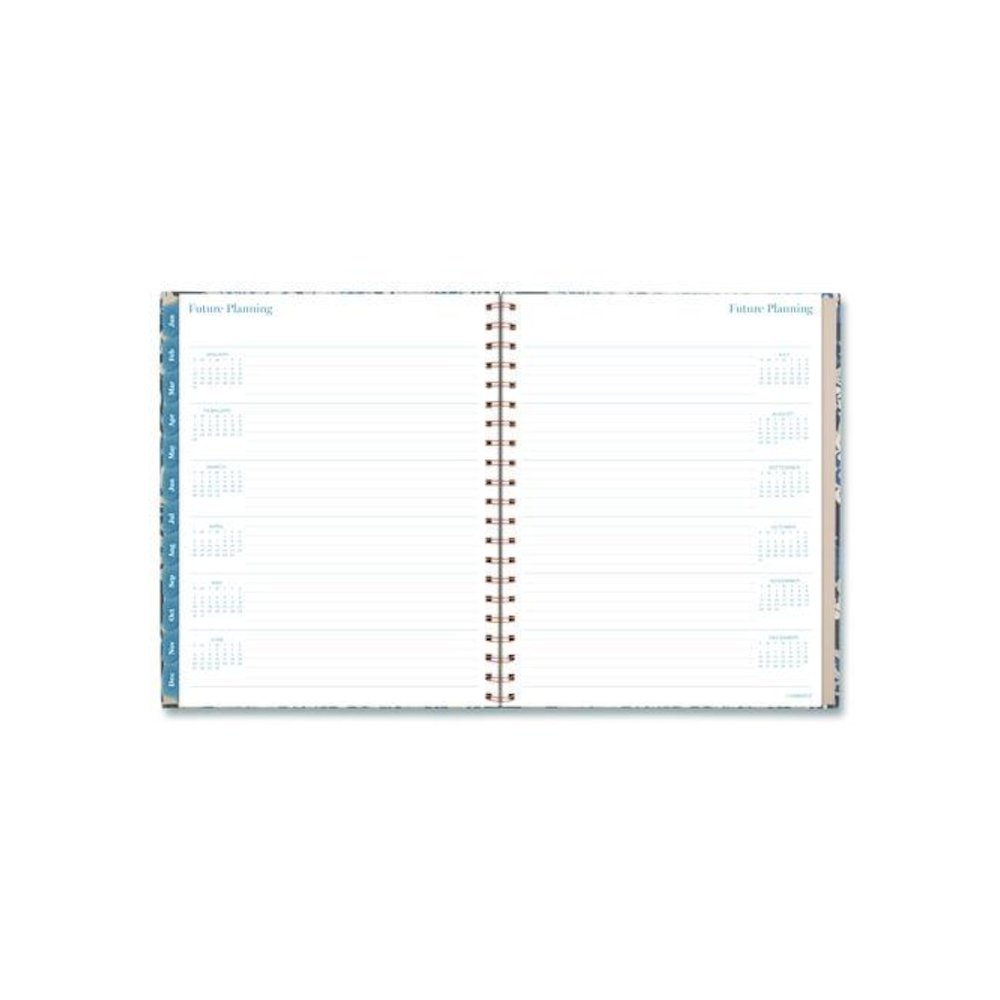 Elizabeth Weekly/Monthly Planner, 11 x 8.5, Floral Artwork, Blue Cover, 12-Month  (Jan-Dec): 2026. Picture 7