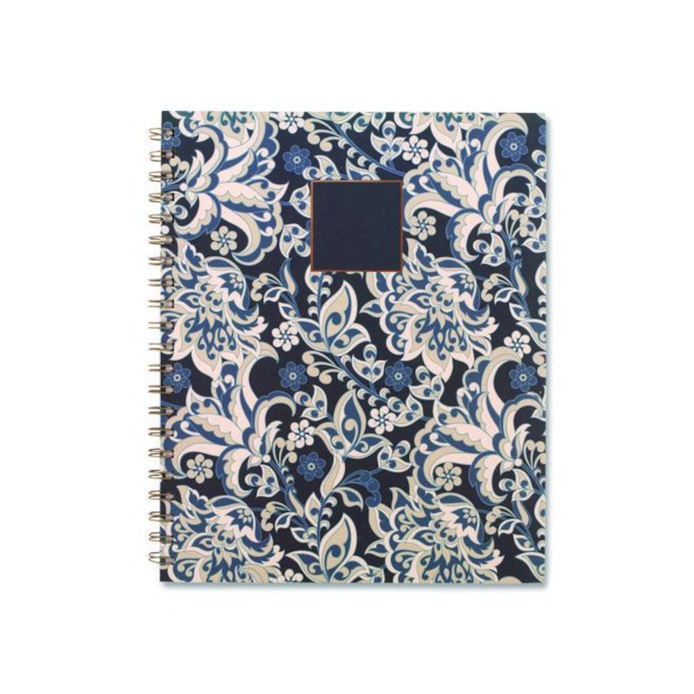 Elizabeth Weekly/Monthly Planner, 11 x 8.5, Floral Artwork, Blue Cover, 12-Month  (Jan-Dec): 2026. Picture 4