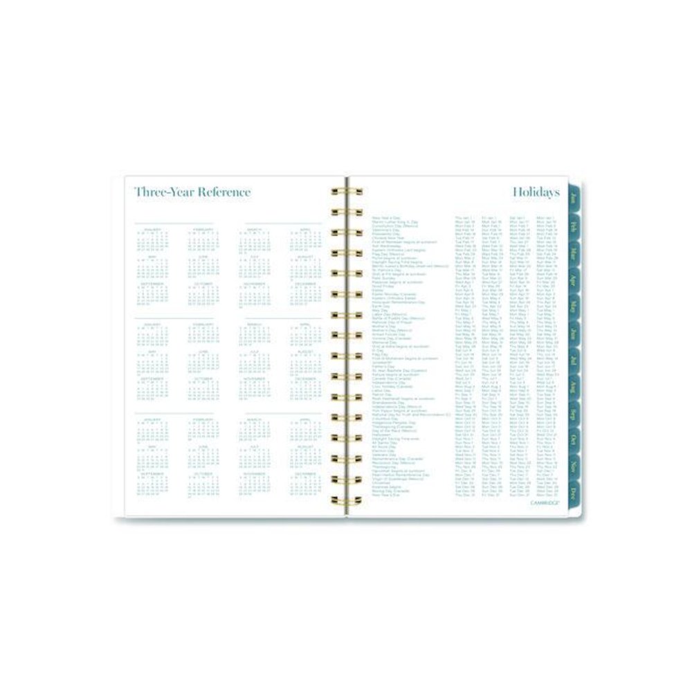 Midnight Garden Weekly/Monthly Planner, 8.5 x 5.5, Floral Artwork, Black/Pink/Green Cover, 12-Month (Jan-Dec): 2026. Picture 9