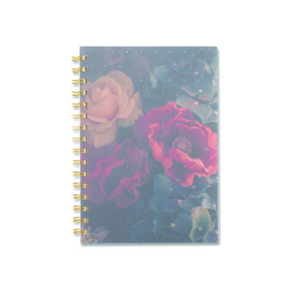 Midnight Garden Weekly/Monthly Planner, 8.5 x 5.5, Floral Artwork, Black/Pink/Green Cover, 12-Month (Jan-Dec): 2026. Picture 5