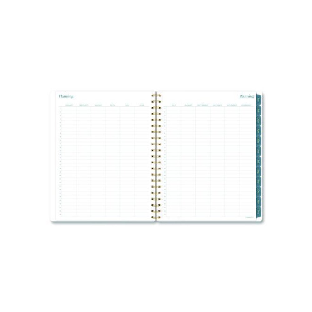 Midnight Garden Weekly/Monthly Planner, 11 x 8.5, Floral Artwork, Black/Pink/Green Cover, 12-Month (Jan-Dec): 2026. Picture 8