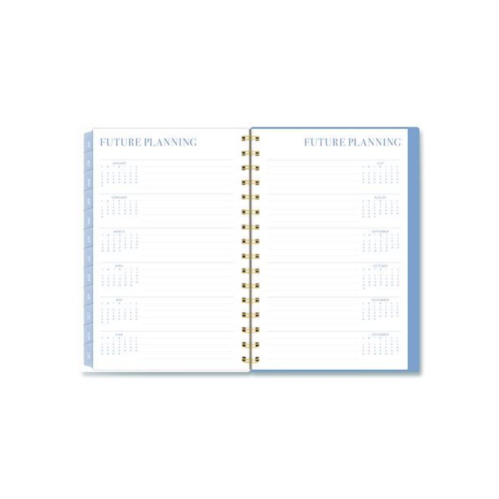 Weekly/Monthly Calista Floral Planners, 8.5 x 5.5, Floral Artwork, Blue/Purple/Green Cover, 13-Month: Jan 2026 to Jan 2027. Picture 7