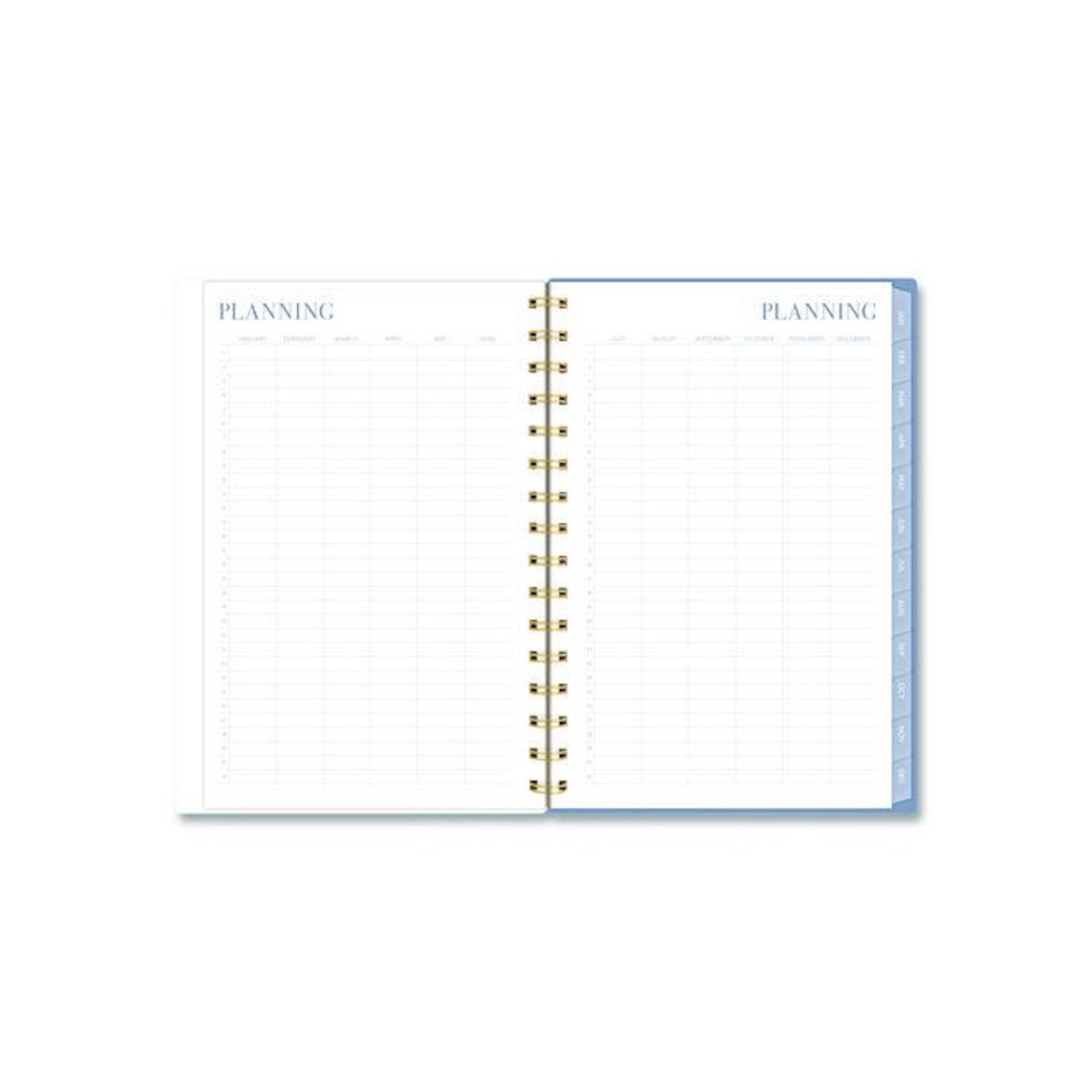Weekly/Monthly Calista Floral Planners, 8.5 x 5.5, Floral Artwork, Blue/Purple/Green Cover, 13-Month: Jan 2026 to Jan 2027. Picture 8
