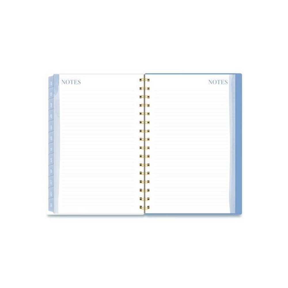 Weekly/Monthly Calista Floral Planners, 8.5 x 5.5, Floral Artwork, Blue/Purple/Green Cover, 13-Month: Jan 2026 to Jan 2027. Picture 6