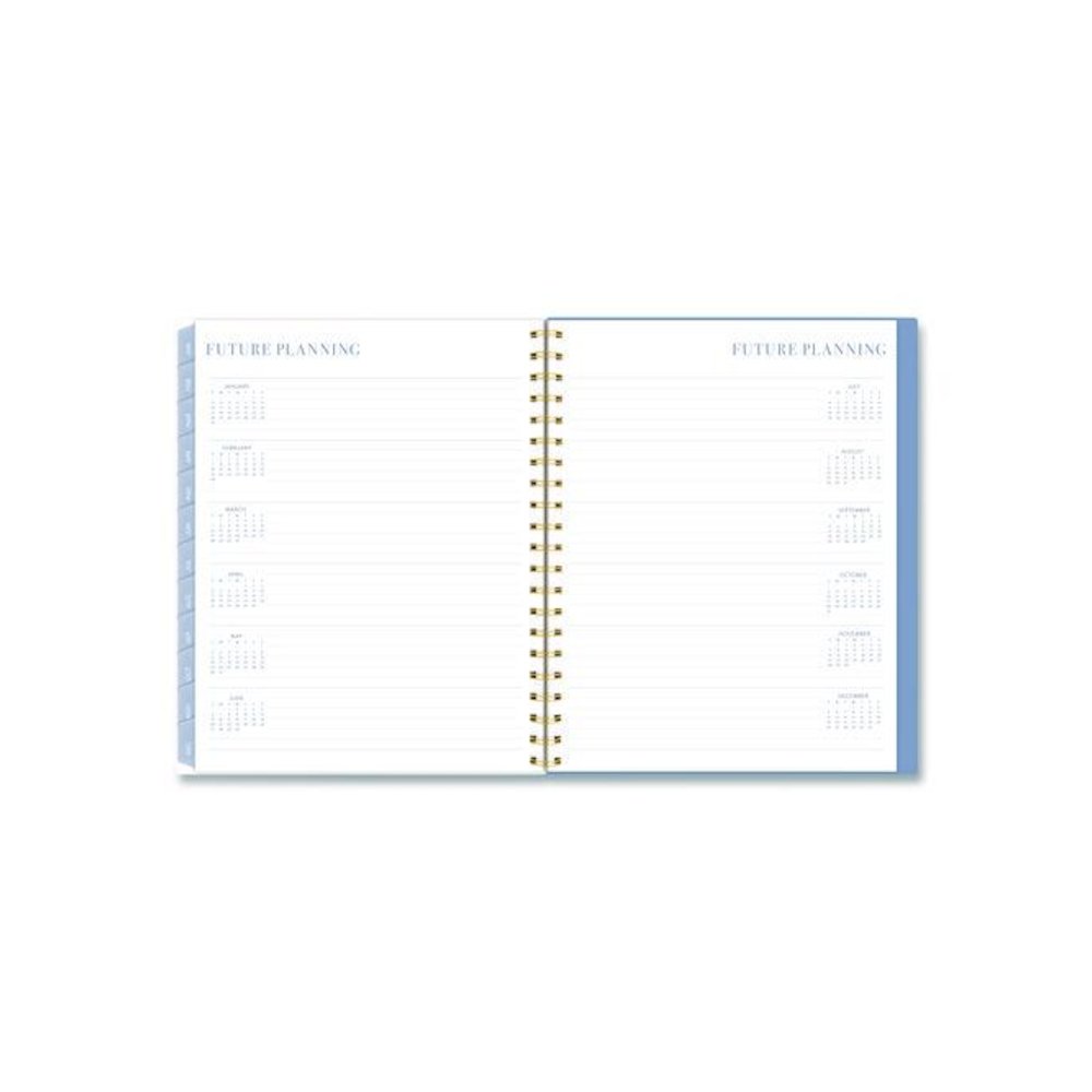 Weekly/Monthly Calista Floral Planners, 11 x 8.5, Floral Artwork, Blue/Purple/Green Cover, 13 Month: Jan 2026 to Jan 2027. Picture 8