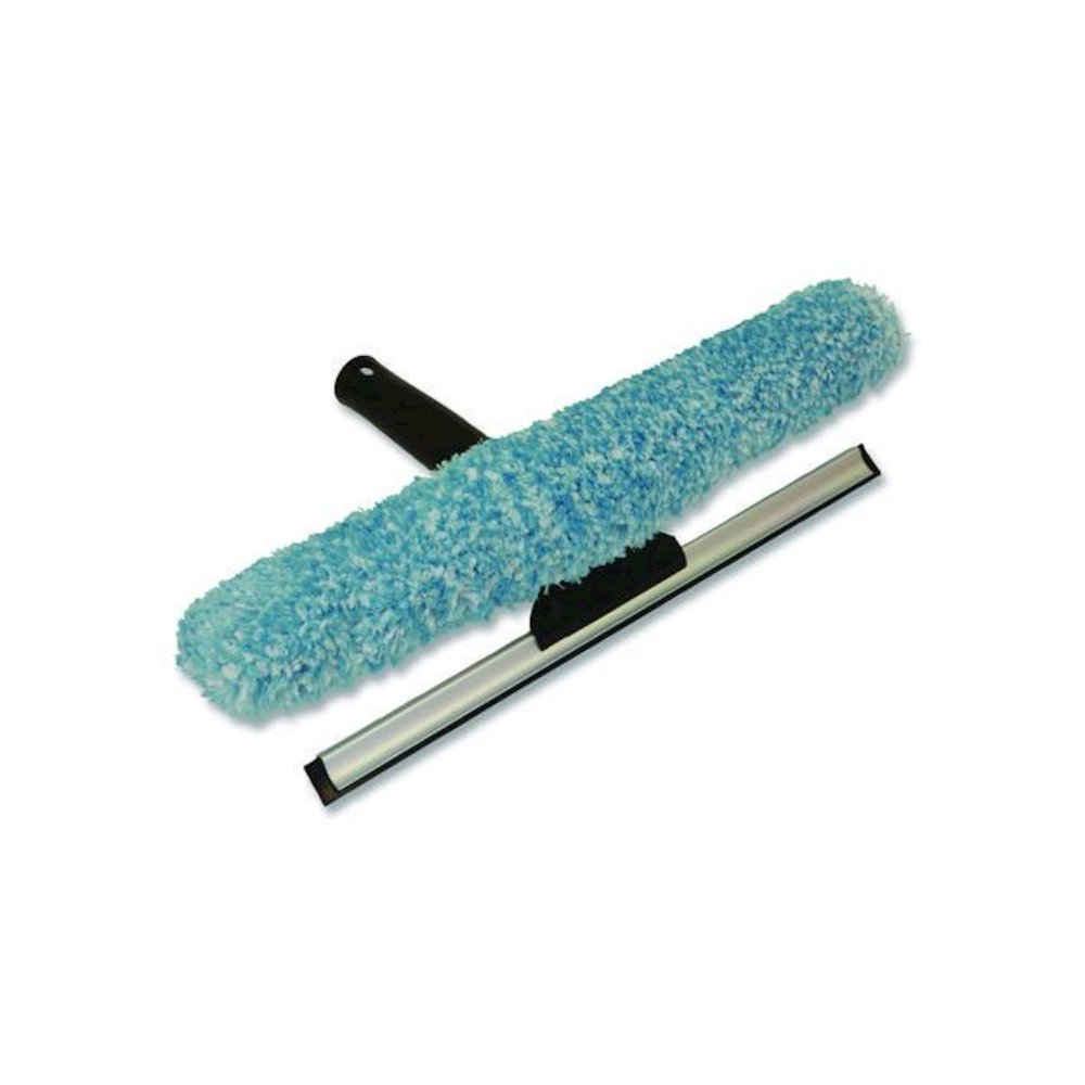 Combo Window Washer and Squeegee, 12" Wide Blade, Black. Picture 1
