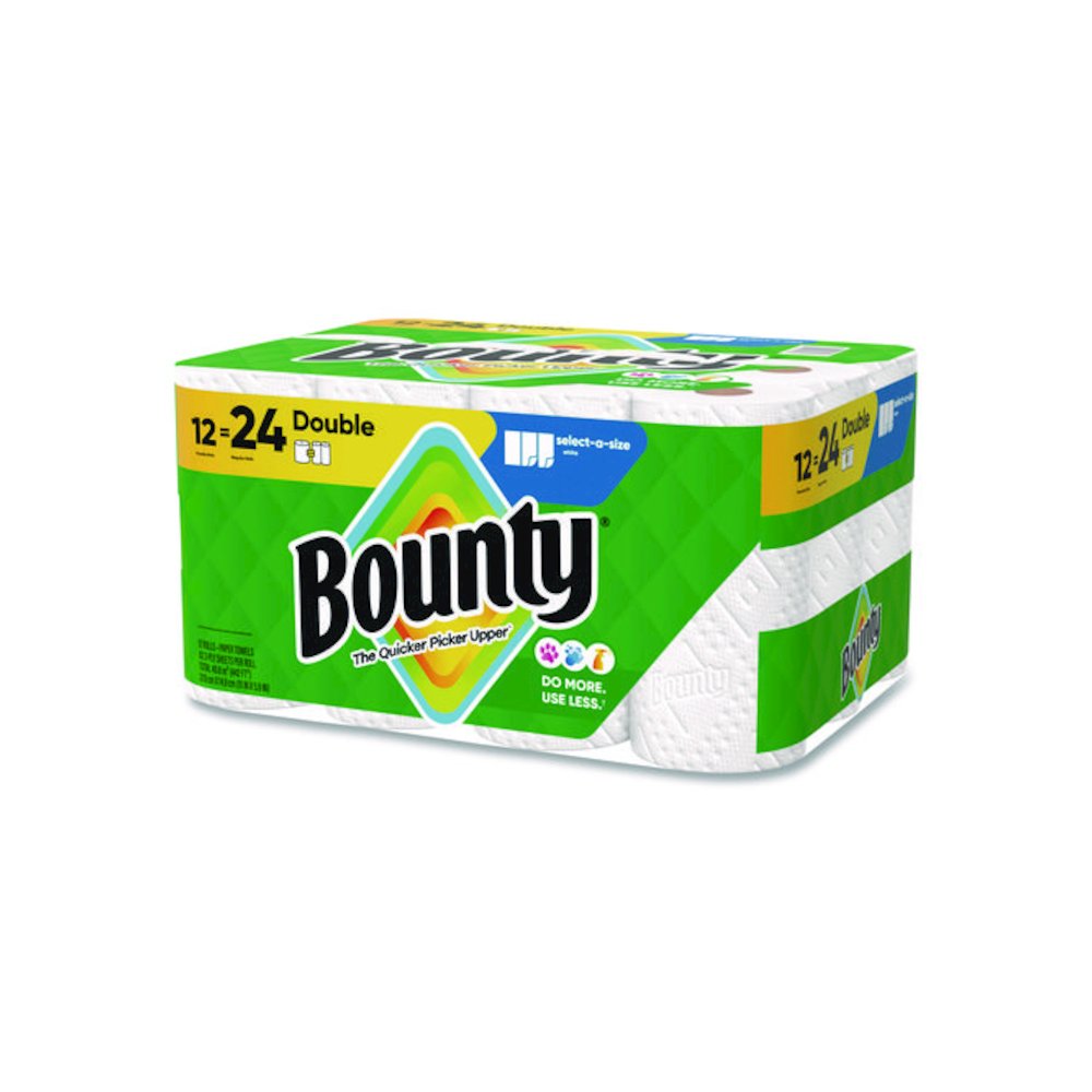 Select-a-Size Kitchen Roll Paper Towels, 2-Ply, 5.9 x 11, White, 82 Sheets/Double Roll, 12 Rolls/Carton. Picture 2