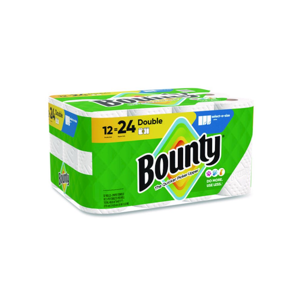 Select-a-Size Kitchen Roll Paper Towels, 2-Ply, 5.9 x 11, White, 82 Sheets/Double Roll, 12 Rolls/Carton. Picture 3