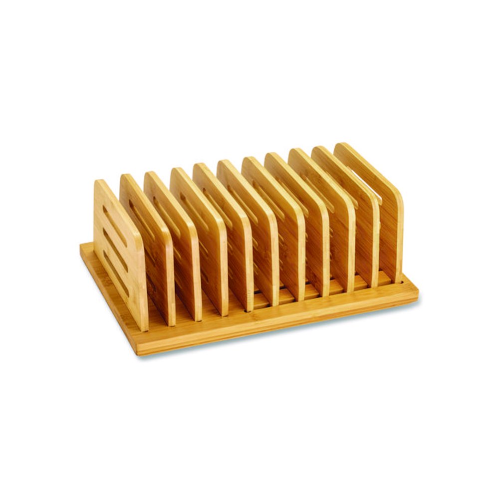 Bamboo Large File Sorter, 9 Sections, A6/A7/A8/A9/Legal/Letter/Tabloid Size Files, 14.09 x 10.04 x 3.82, Brown. Picture 1