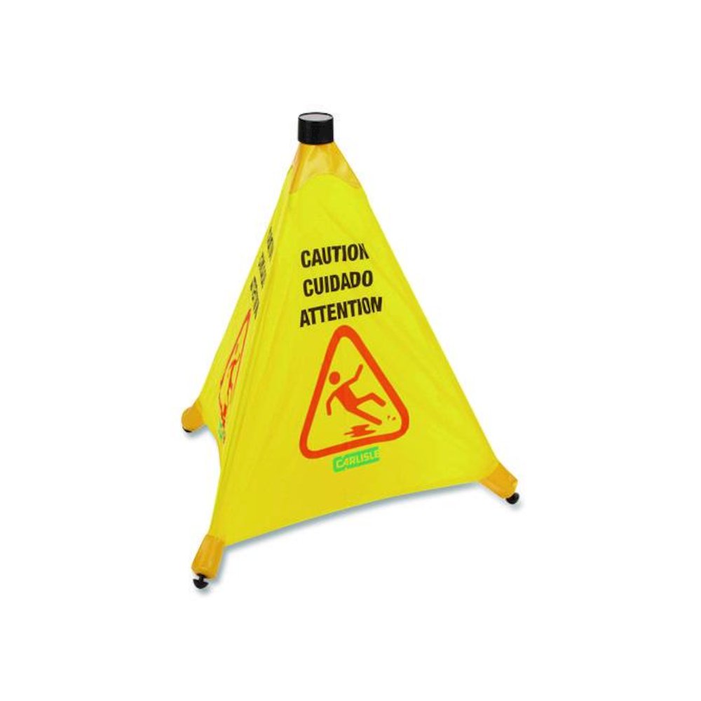 Pop-Up Caution Cone, 18 x 22.25 x 20, Yellow. Picture 3