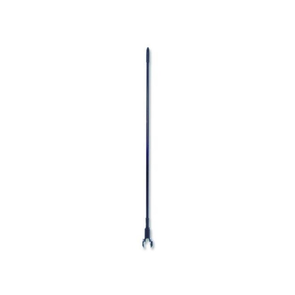 Vinyl Coated Jaw Style Metal Mop Handle, 1" dia x 60", Black. Picture 2