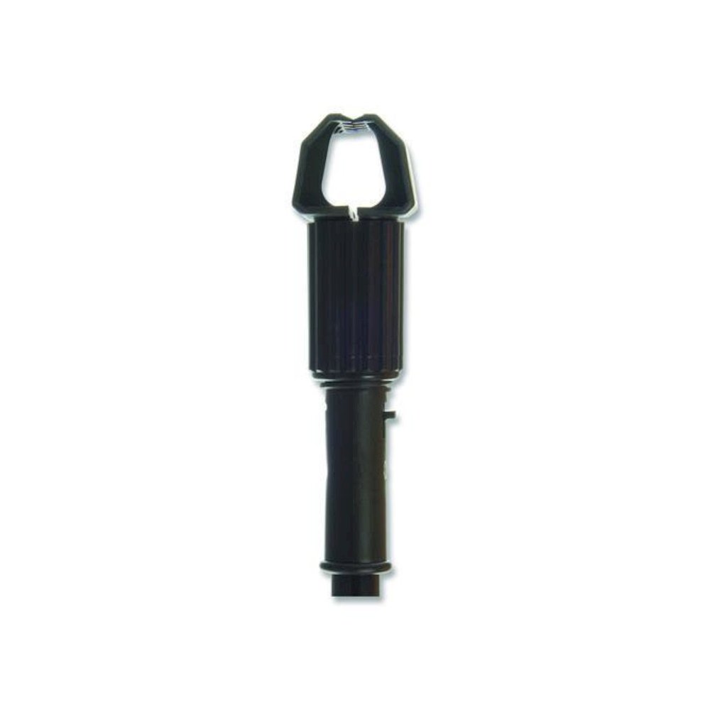 Vinyl Coated Jaw Style Metal Mop Handle, 1" dia x 60", Black. Picture 3