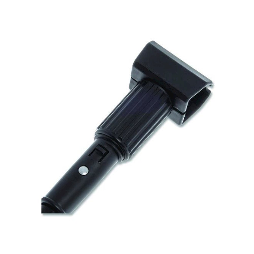Vinyl Coated Jaw Style Metal Mop Handle, 1" dia x 60", Black. Picture 4