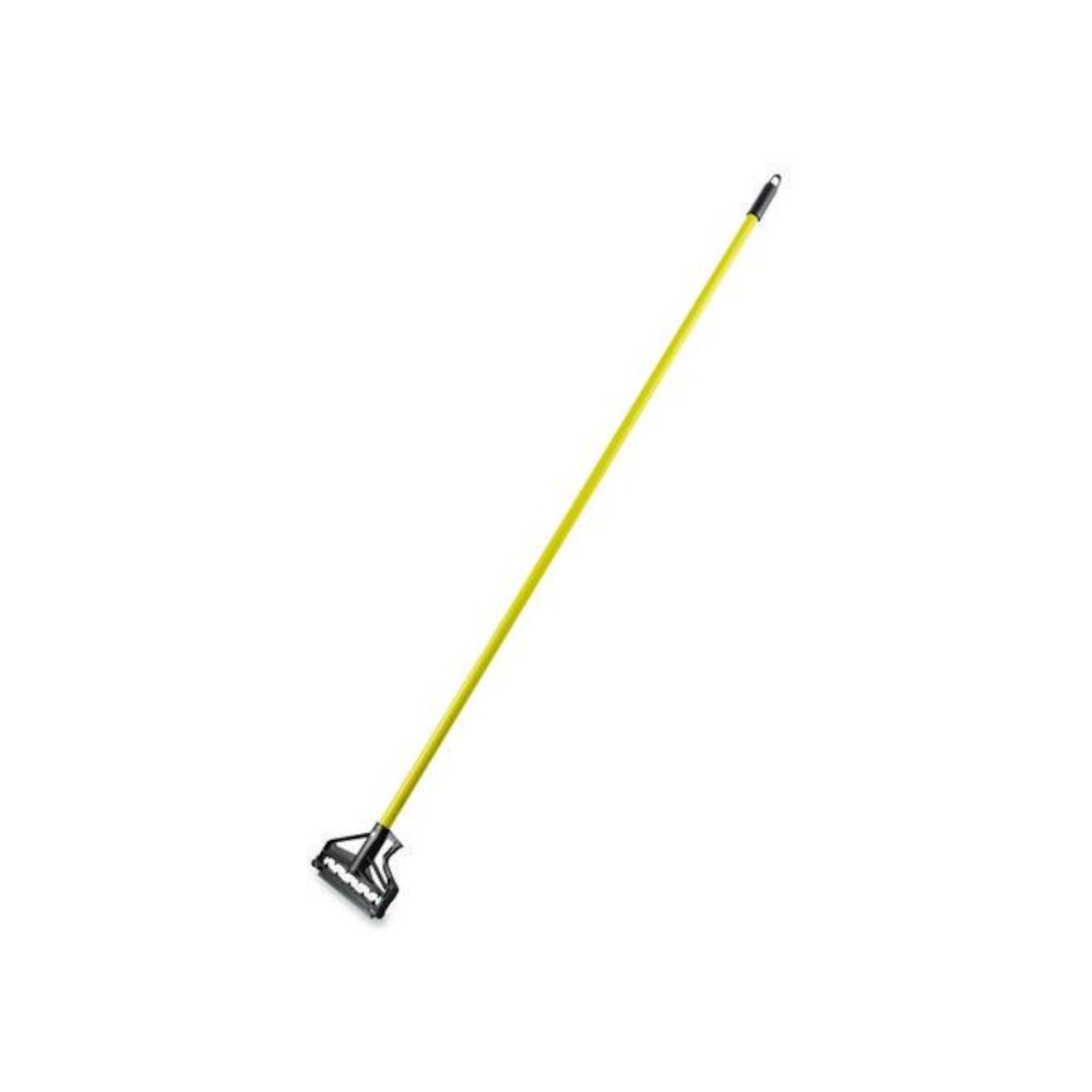 Sparta Spectrum Quik-Release Fiberglass Mop Handle, 1" dia x 60", Yellow. Picture 1