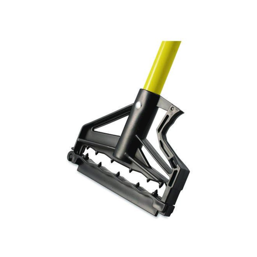 Sparta Spectrum Quik-Release Fiberglass Mop Handle, 1" dia x 60", Yellow. Picture 2