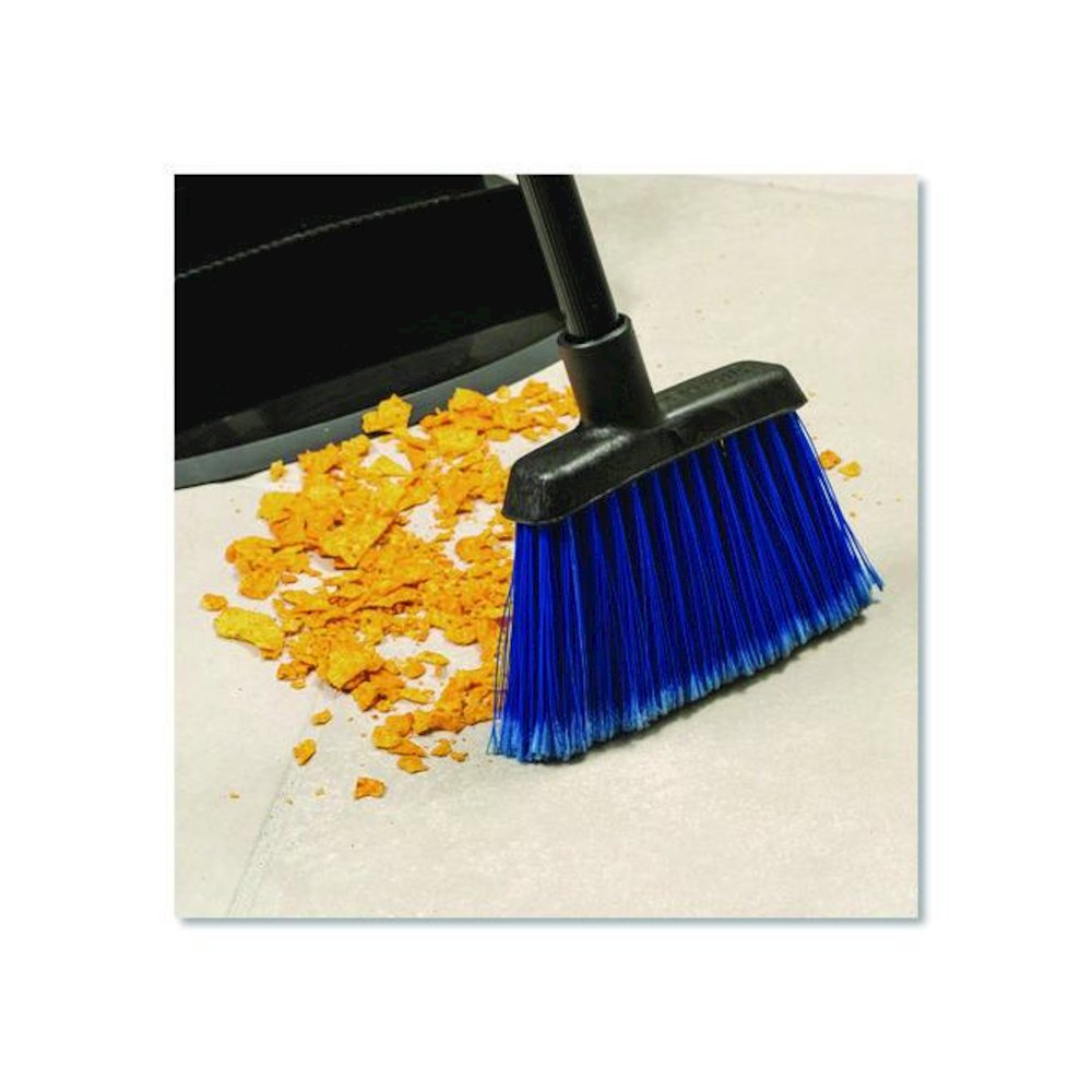 Duo-Sweep Flagged Light Industrial Broom Head, 12" Length, Blue/Black. Picture 6