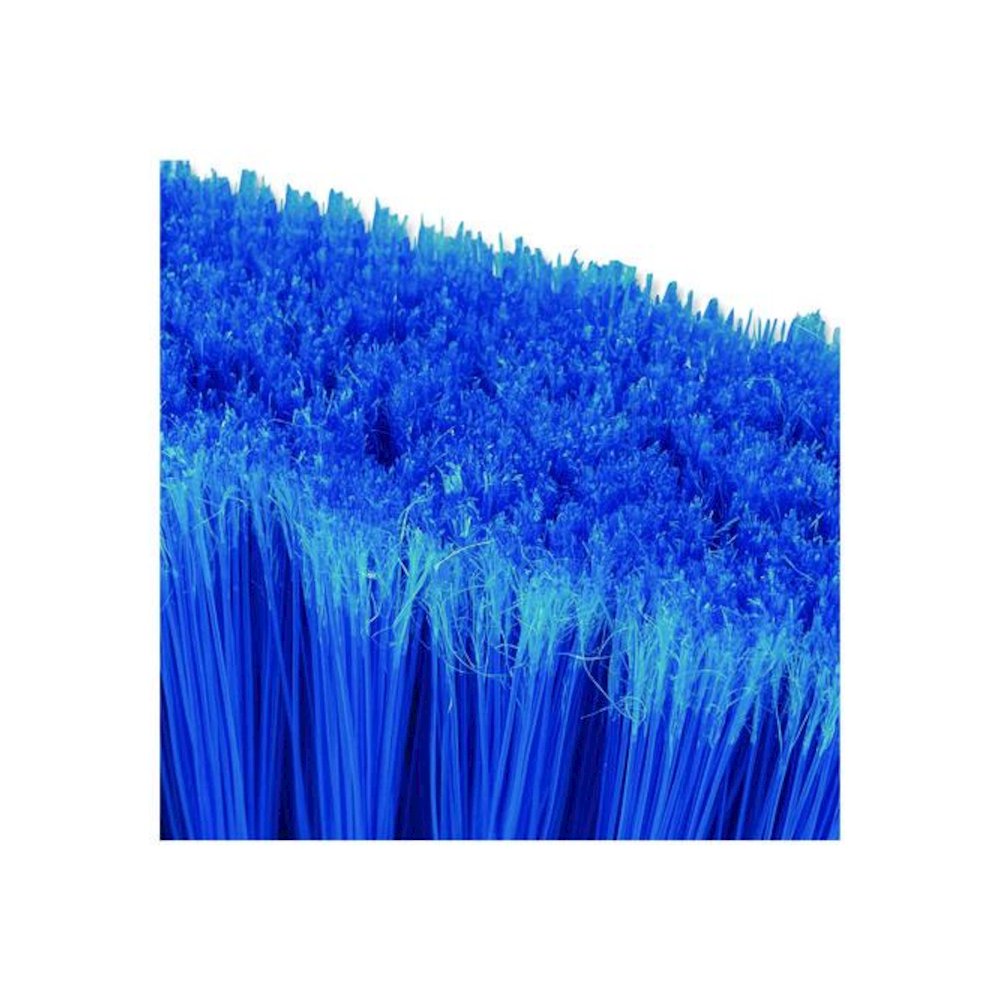 Duo-Sweep Flagged Light Industrial Broom Head, 12" Length, Blue/Black. Picture 4