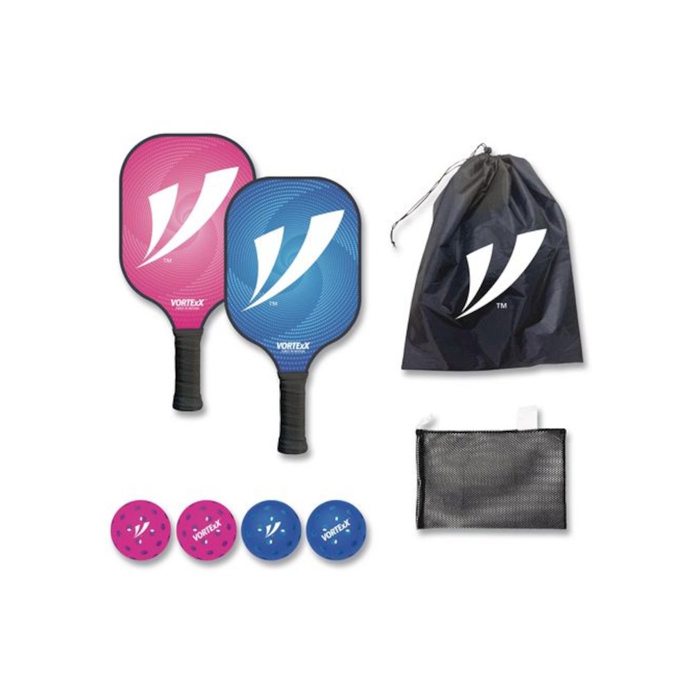 Pickleball Set, Pink/Blue, 15.75" x 7.75" x 2.9". Picture 1
