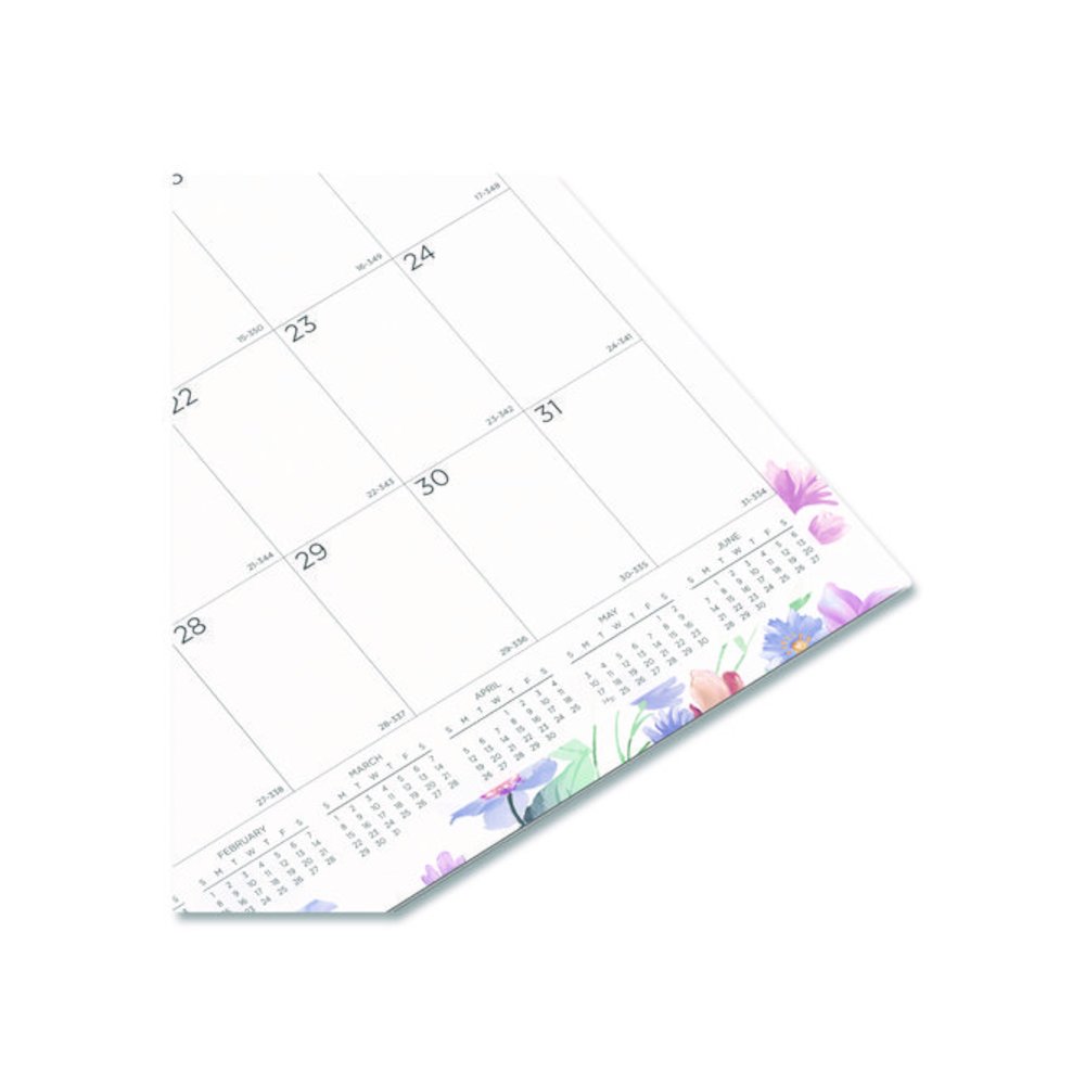 12-Month Colorful Wall Calendar, Passion Floral Artwork, 12 x 17, White/Multicolor Sheets, 12-Month (Jan to Dec): 2026. Picture 3