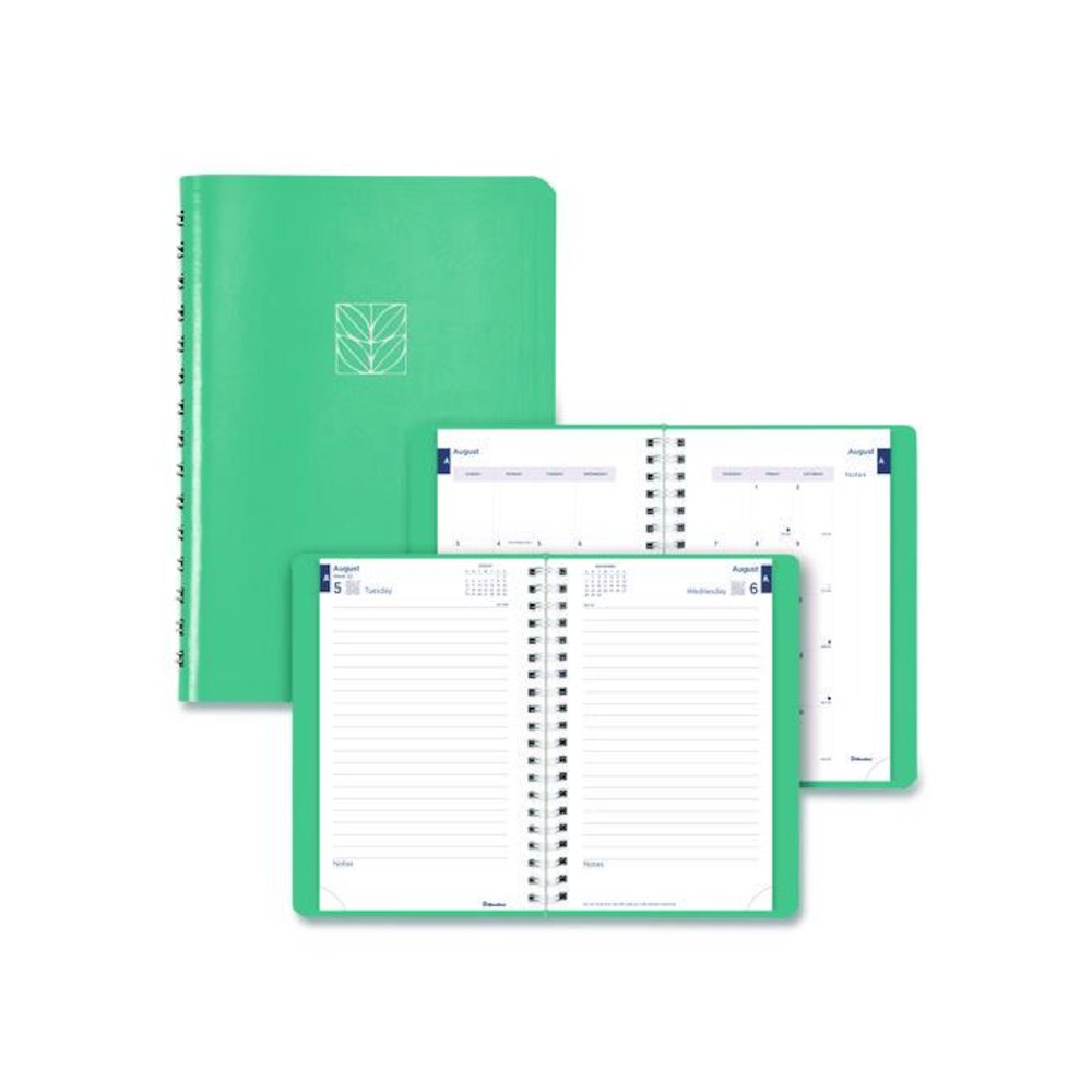 Academic Daily/Monthly Planner, 8 x 5, Blue Cover, 12-Month (Aug to July): 2025 to 2026. Picture 1