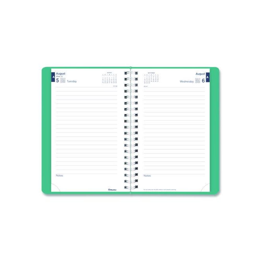 Academic Daily/Monthly Planner, 8 x 5, Blue Cover, 12-Month (Aug to July): 2025 to 2026. Picture 3