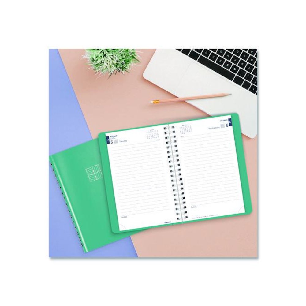 Academic Daily/Monthly Planner, 8 x 5, Blue Cover, 12-Month (Aug to July): 2025 to 2026. Picture 5