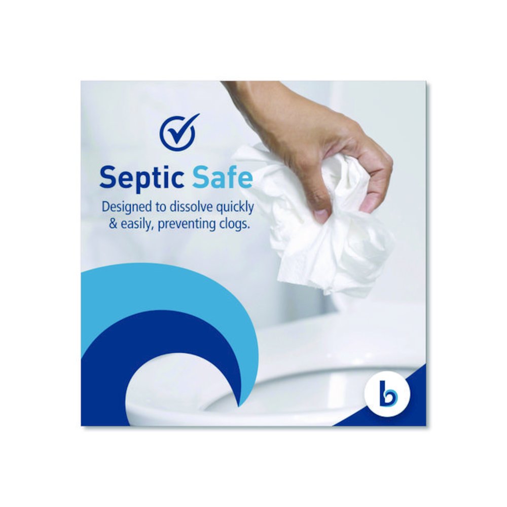 Two-Ply Toilet Tissue, Septic Safe, White, 400 Sheets/Roll, 96 Rolls/Carton. Picture 6