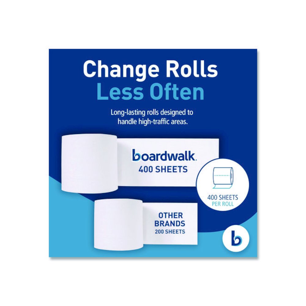 Two-Ply Toilet Tissue, Septic Safe, White, 400 Sheets/Roll, 96 Rolls/Carton. Picture 8
