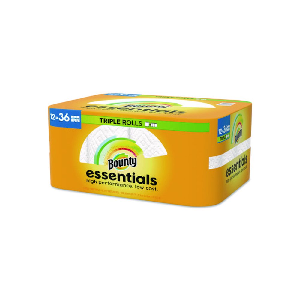 Essentials Select-A-Size Kitchen Roll Paper Towels, 2-Ply, 5.9 x 11, White, 162 Sheets/Triple Roll, 12 Rolls/Carton. Picture 4