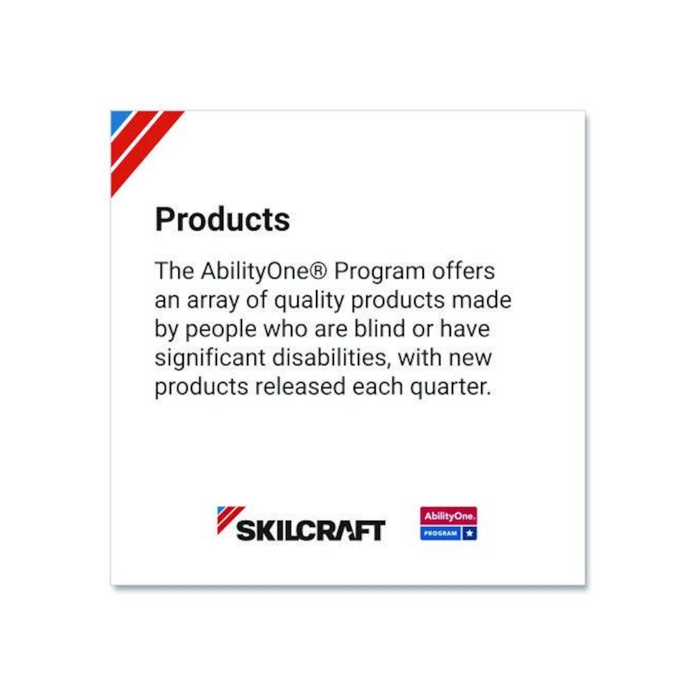 7530017253059, SKILCRAFT 50% Recycled Convenience Copy Paper, 92 Bright, 20 lb Bond, 8.5 x 11, White, Ream Wrap, 5 Reams/Box. Picture 4