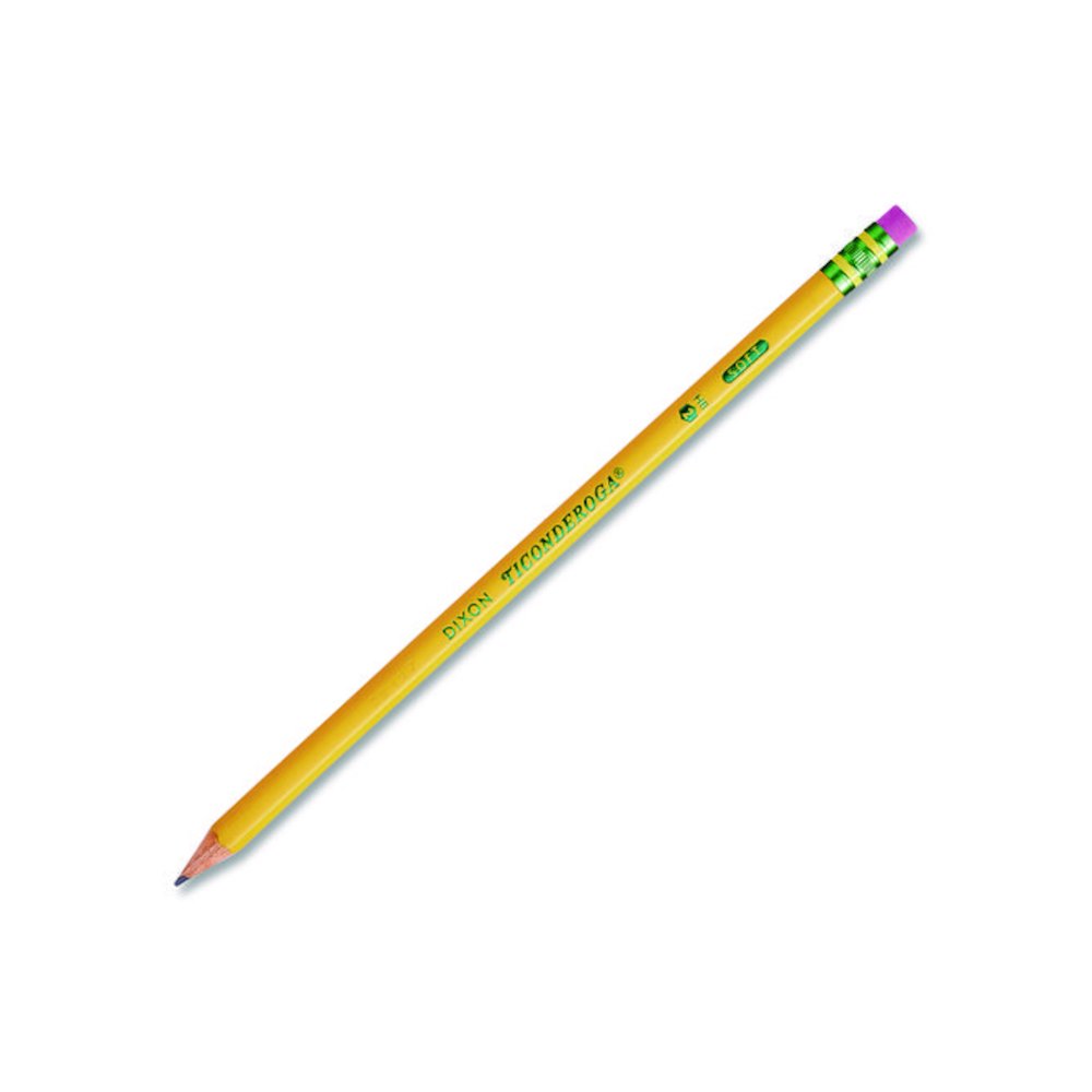 Pencils, HB (#2), Black Lead, Yellow Barrel, 24/Pack. Picture 4