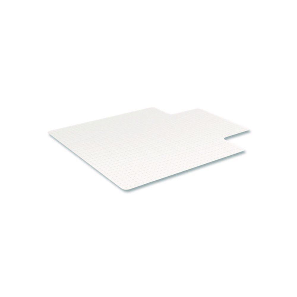OceanMat Carpet Chair Mat for Flat Pile Carpeted Floors, Rectangular with Lip, Straight Edges, 36" x 48", Clear. Picture 2