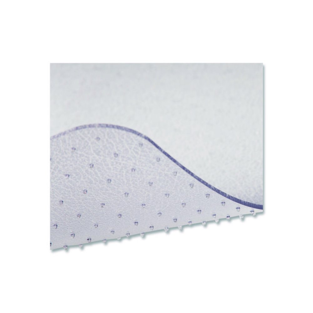 OceanMat Carpet Chair Mat for Flat Pile Carpeted Floors, Rectangular with Lip, Straight Edges, 36" x 48", Clear. Picture 5