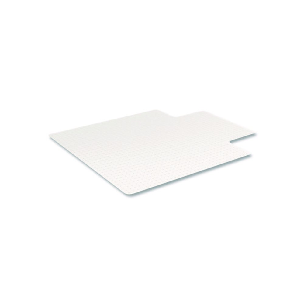 OceanMat Carpet Chair Mat for Flat Pile Carpeted Floors, Rectangular with Lip, Straight Edges, 45" x 53", Clear. Picture 2