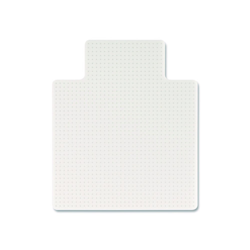 OceanMat Carpet Chair Mat for Flat Pile Carpeted Floors, Rectangular with Lip, Straight Edges, 45" x 53", Clear. Picture 3